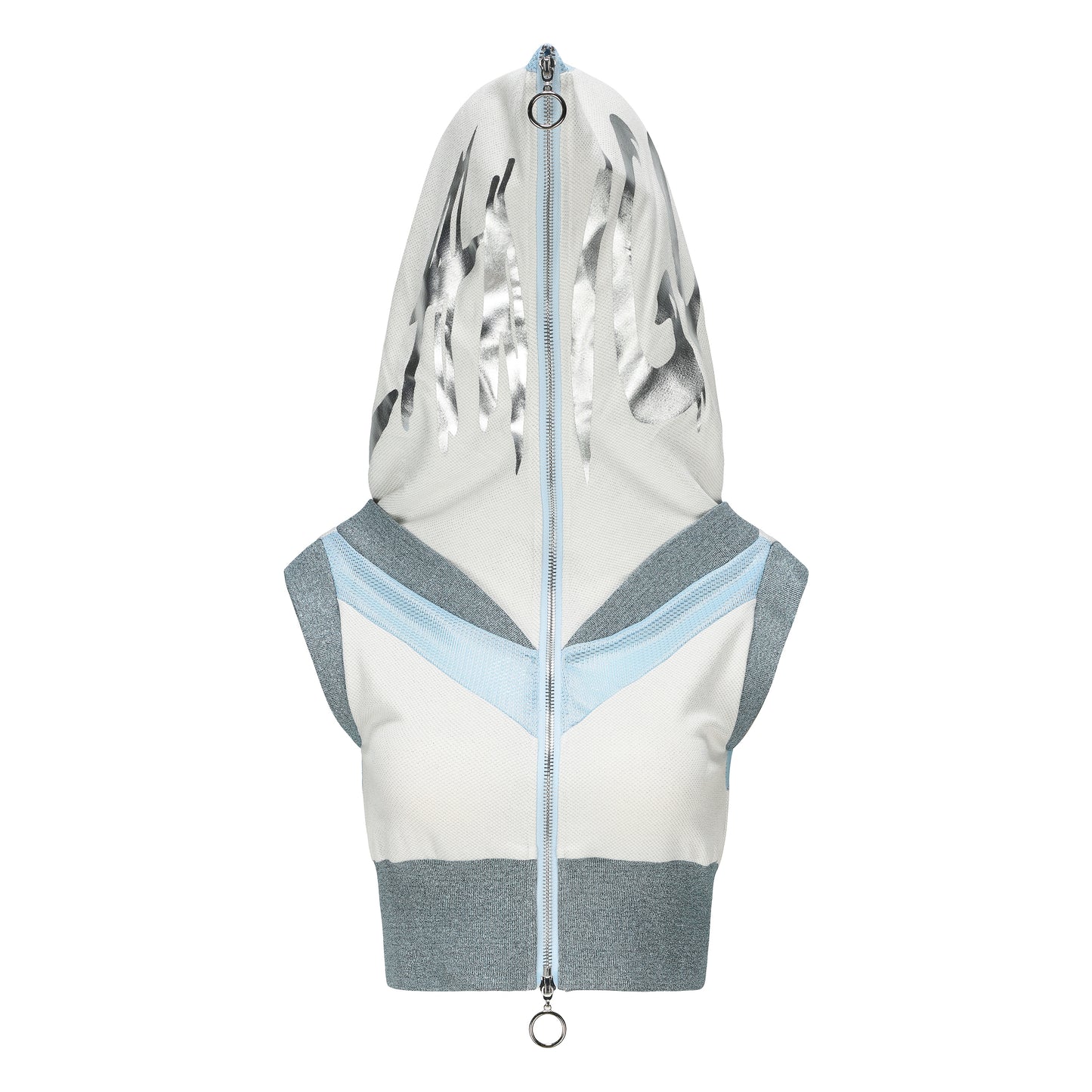 GAL OF ULTRA SHOTR-SLEEVED HODDIE CRYSTAL BLUE