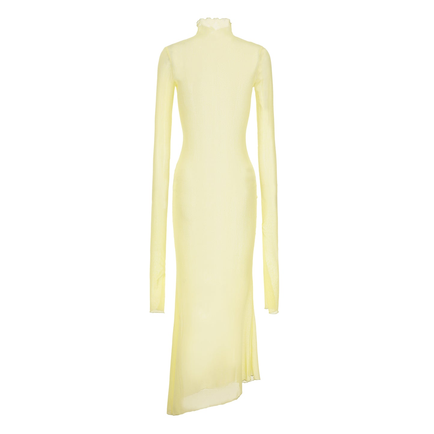 MLGL BEACH TAN SEE THROUGH DRESS LEMON