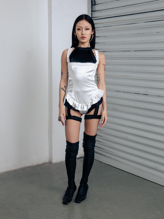 Ballet Doll Bodysuit White