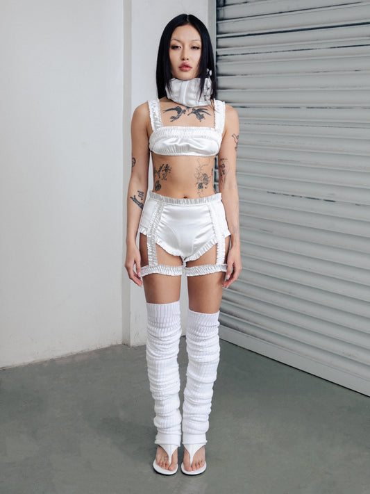 Doda Garter Shorts White