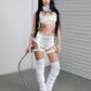 Doda Garter Shorts White