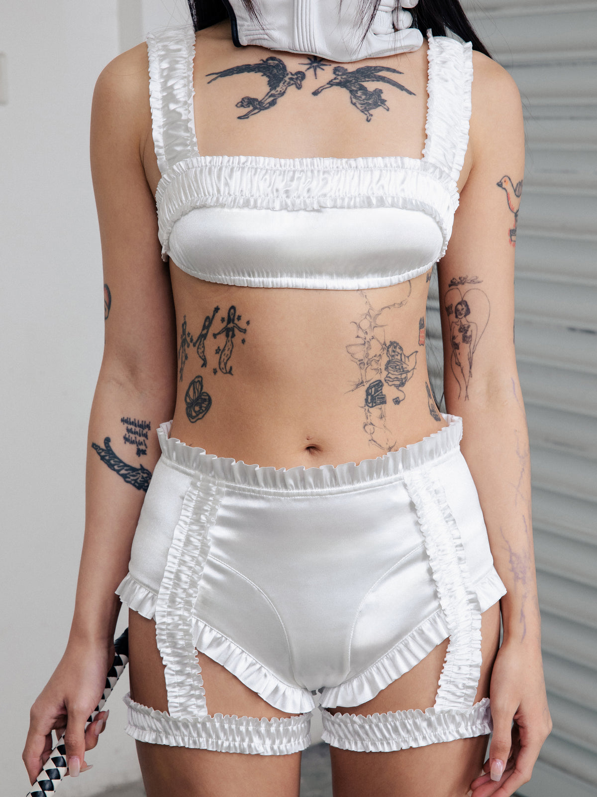 Doda Garter Shorts White