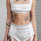Doda Garter Shorts White