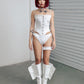 Ruffled Temper Eyelet Choker