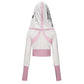 GAL OF ULTRA LONG-SLEEVED HOODIE PINK