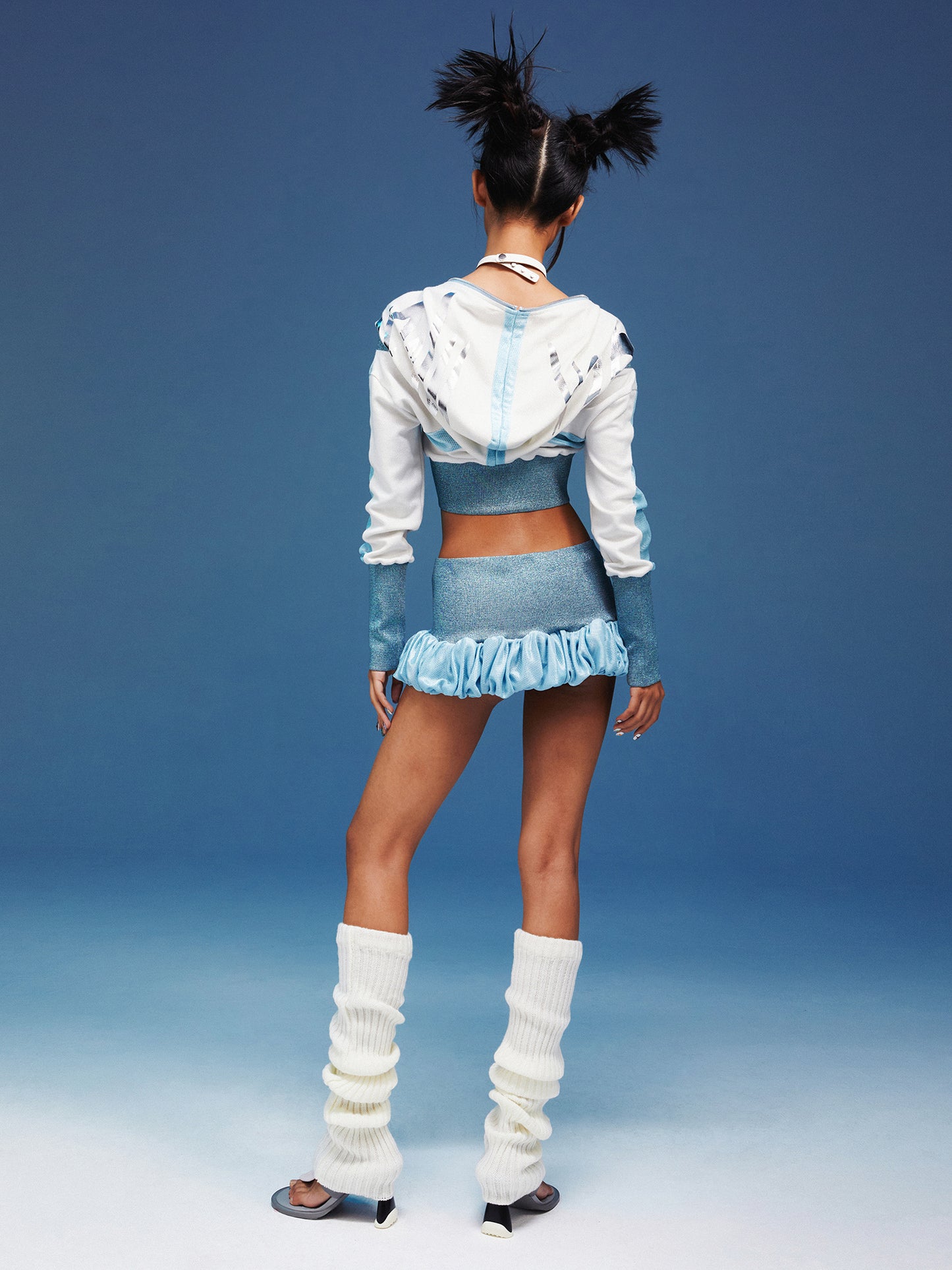 FUWA FUWA MINI SKIRT BLUE