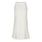 MLGL ZIP POCKET MAXI SKIRT WHITE