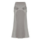 MLGL ZIP POCKET MAXI SKIRT GREY