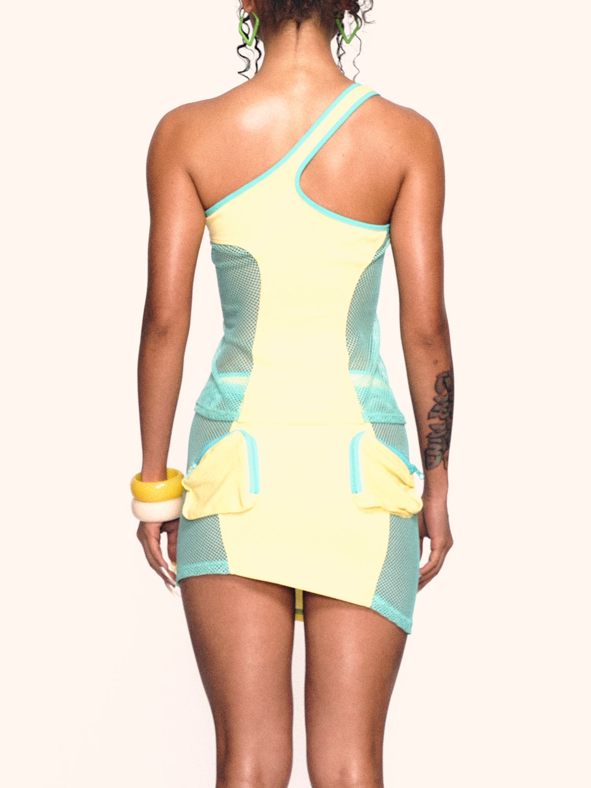 MLGL ZIP POCKET CUTOUT MINI SKIRT