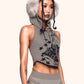 MLGL PRAYER GIRL HOODIE TANK GREY