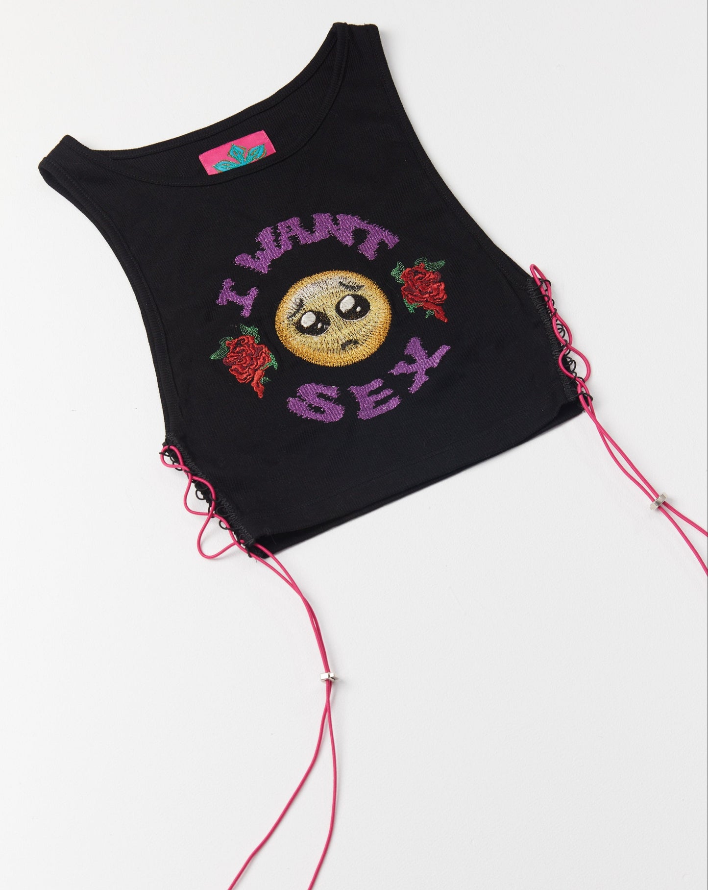 IWANTSEX TANK TOP BLACK